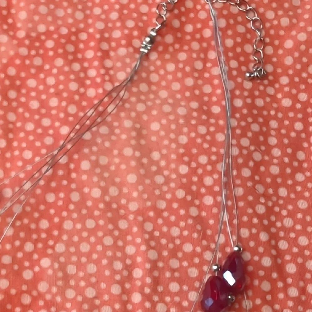 Elegant Multi-Strand Red Necklace - Picture 6 of 7